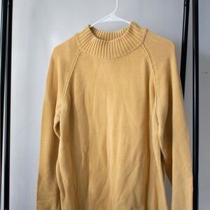 JEANNE PIERRE Women's Tan Turtleneck Sweater